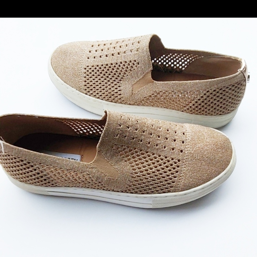Steve Madden Gold Sneakers